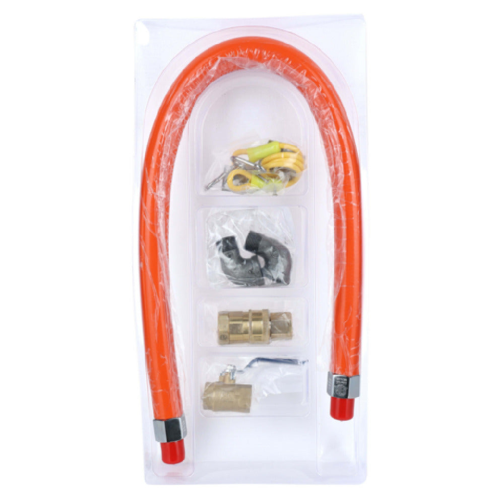 Empura EMGCK60 - Gas Connector Hose Kit / Assembly, 60" Mobile Gas Connector Hose Kit With 2 Elbows