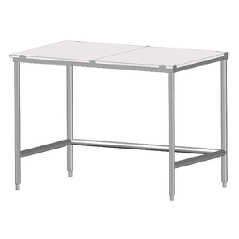 SPG 4MCT-30 - Universal Stainless Work Table, 48"W X 30"D, 5/8" Poly Top