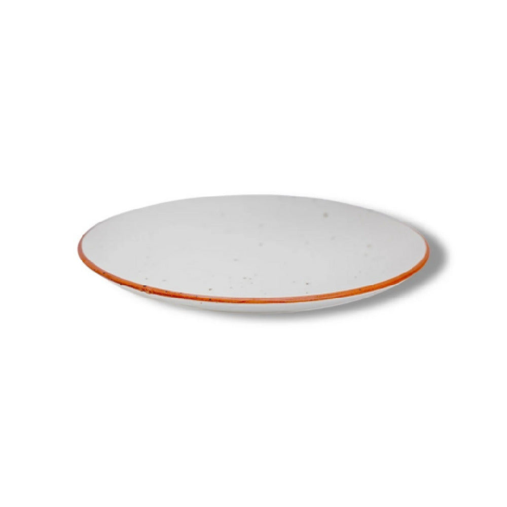 By The Earth Living DW006 Dinner Plate 10" Dia. Speckled With Rim