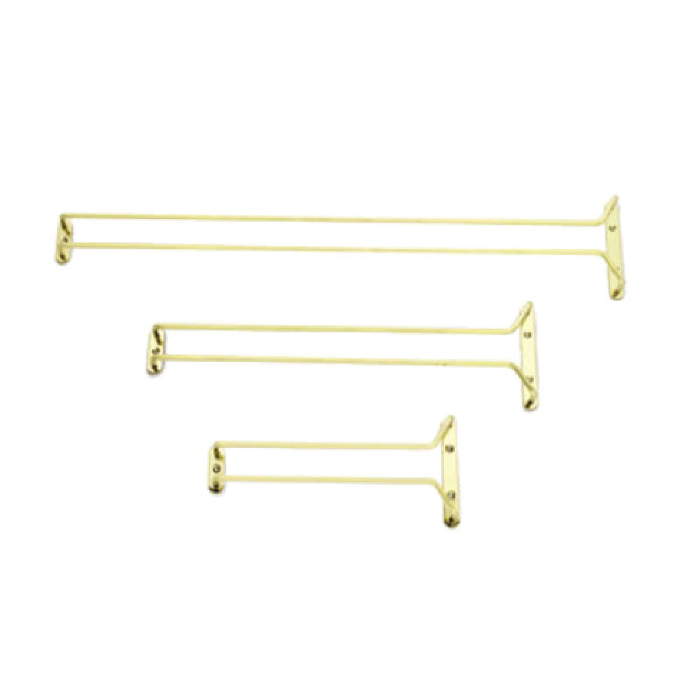 Alegacy Foodservice Products GR16 Glass Rack 16"L Gold Anodized Finish