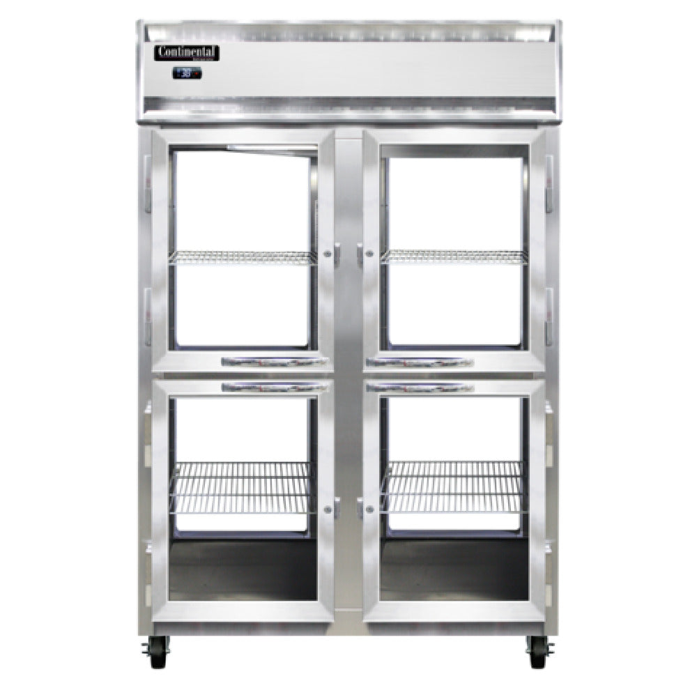 Continental Refrigerator 2RNSSPTHD-GD-GD Refrigerator 50 Cu. Ft. Capacity Pass-thru