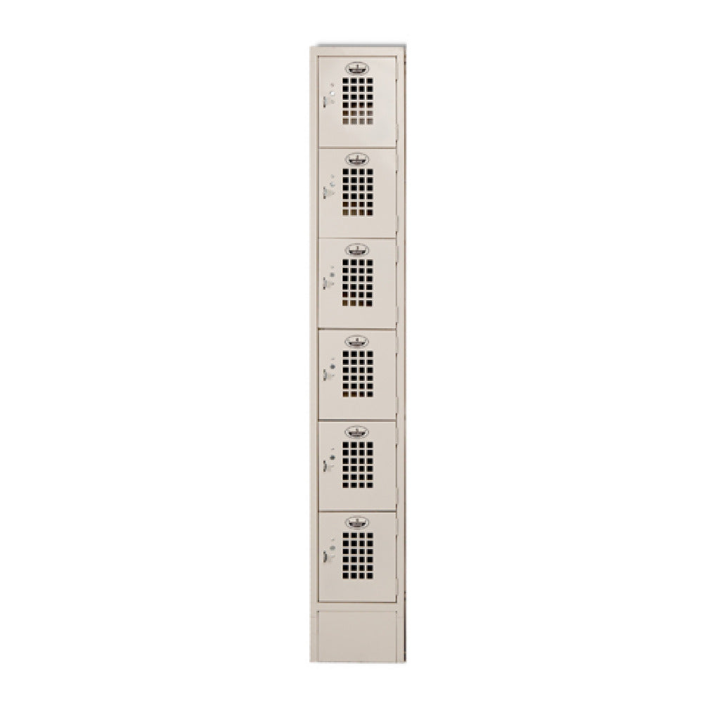 Winholt WL-66-15 Lockers 6-tier Floor Mounted