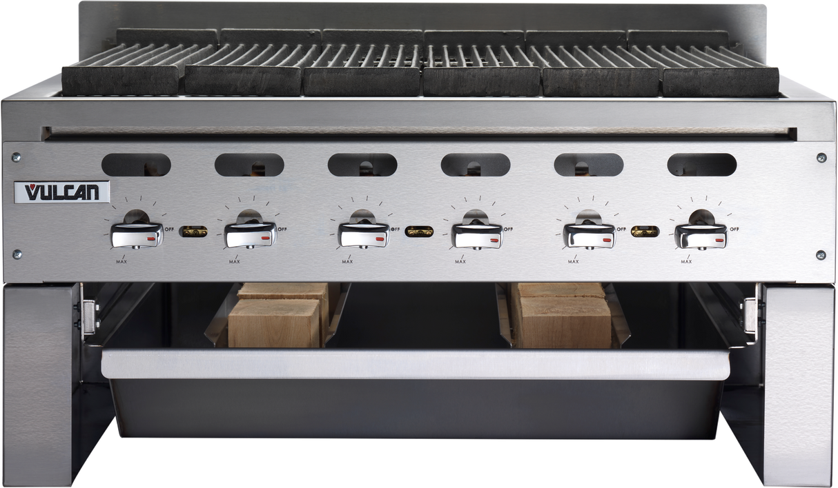 Vulcan SMOKER-VACB25 25 Inch Wood Assist Smoker Base with Wood Crumb Tray