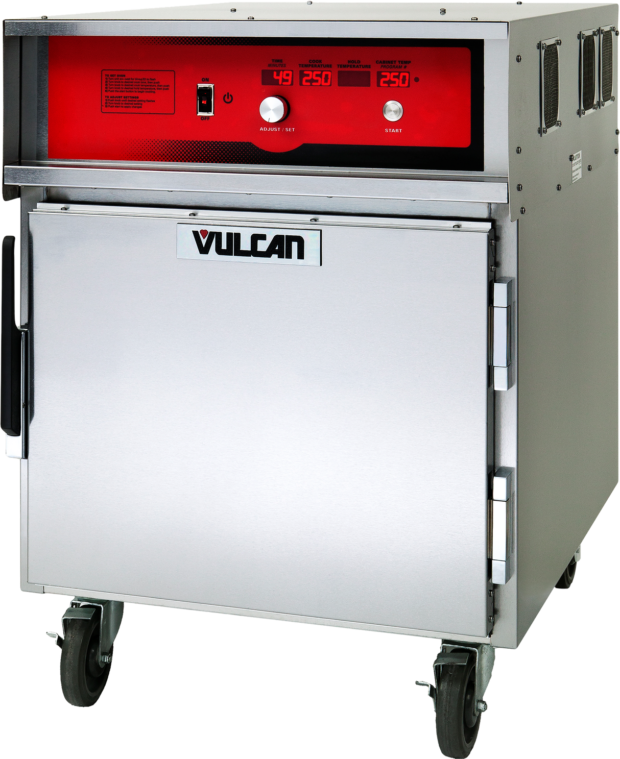 Vulcan VCH5 26 Inch Cook Hold Cabinet Mobile Stainless Steel with Electronic Controls