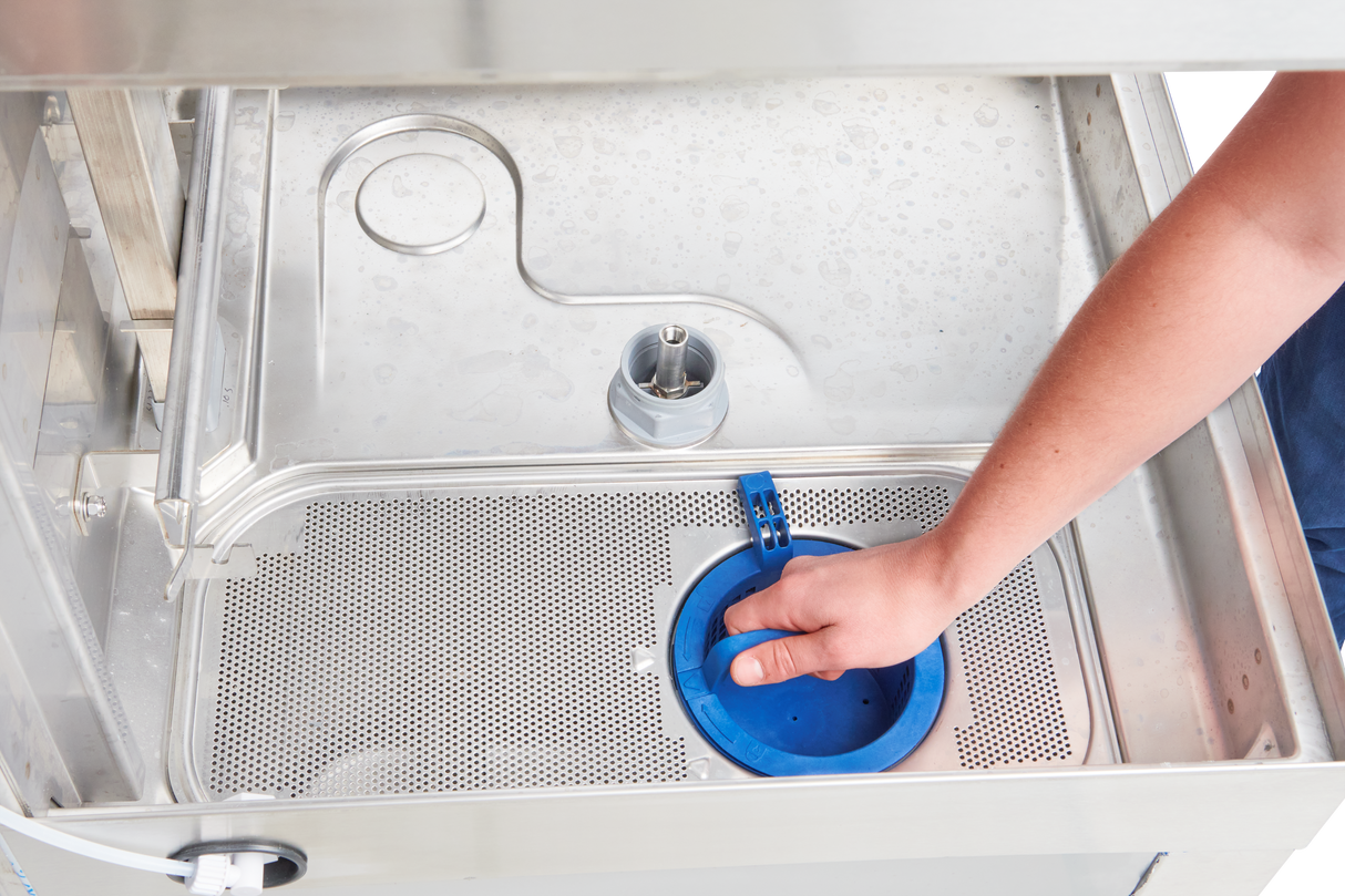 Hobart AM16SCB-16 Dishwasher 24 Inch Chemical Sanitizing Electric Stainless Steel with Touchscreen Controls