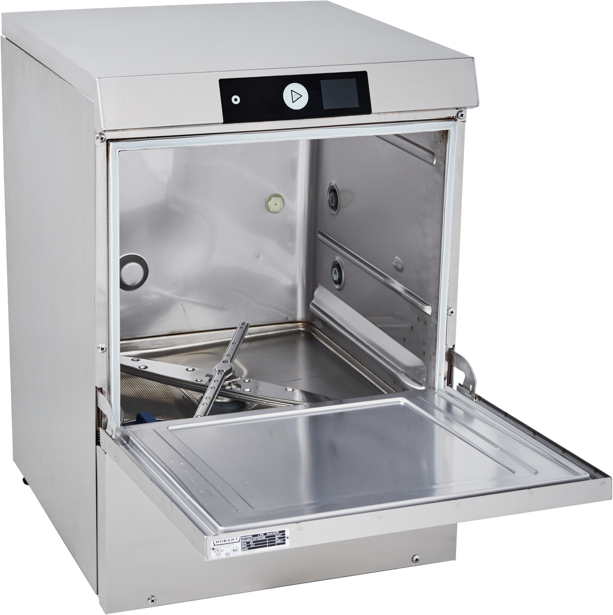 Hobart LXNR-5 23 Inch Electric Dishwasher Undercounter with High Temperature Sanitizing