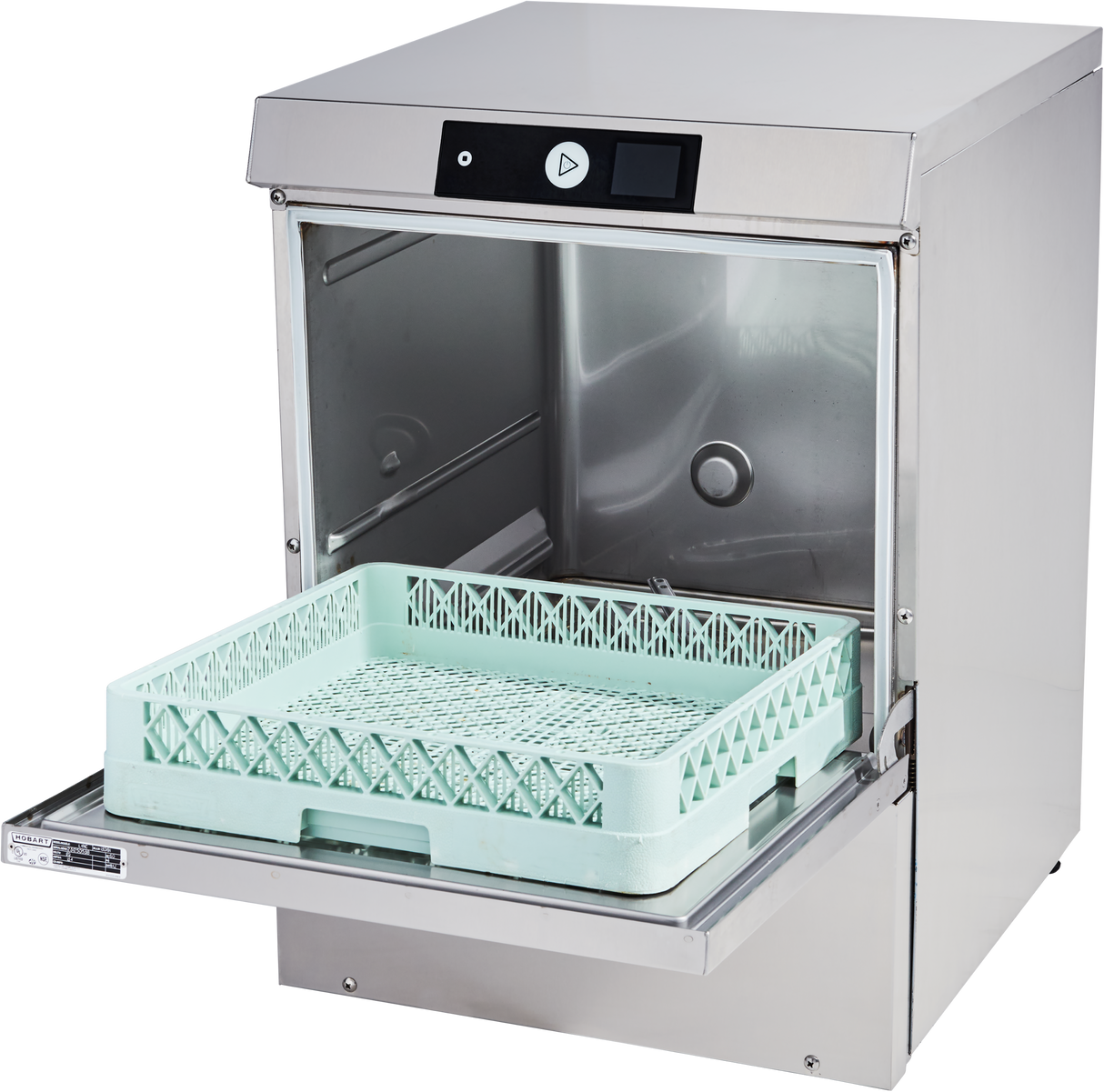 Hobart LXNR-2 23 Inch Stainless Steel Undercounter Dishwasher with High Temp Sanitizing