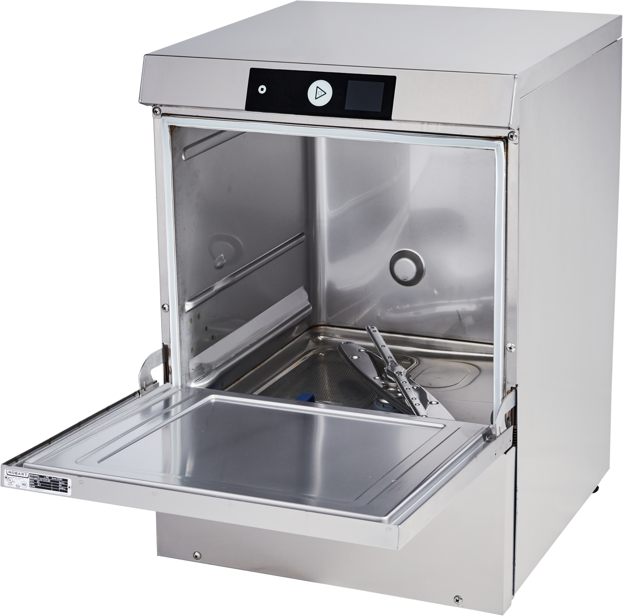 Hobart LXNR-5 23 Inch Electric Dishwasher Undercounter with High Temperature Sanitizing