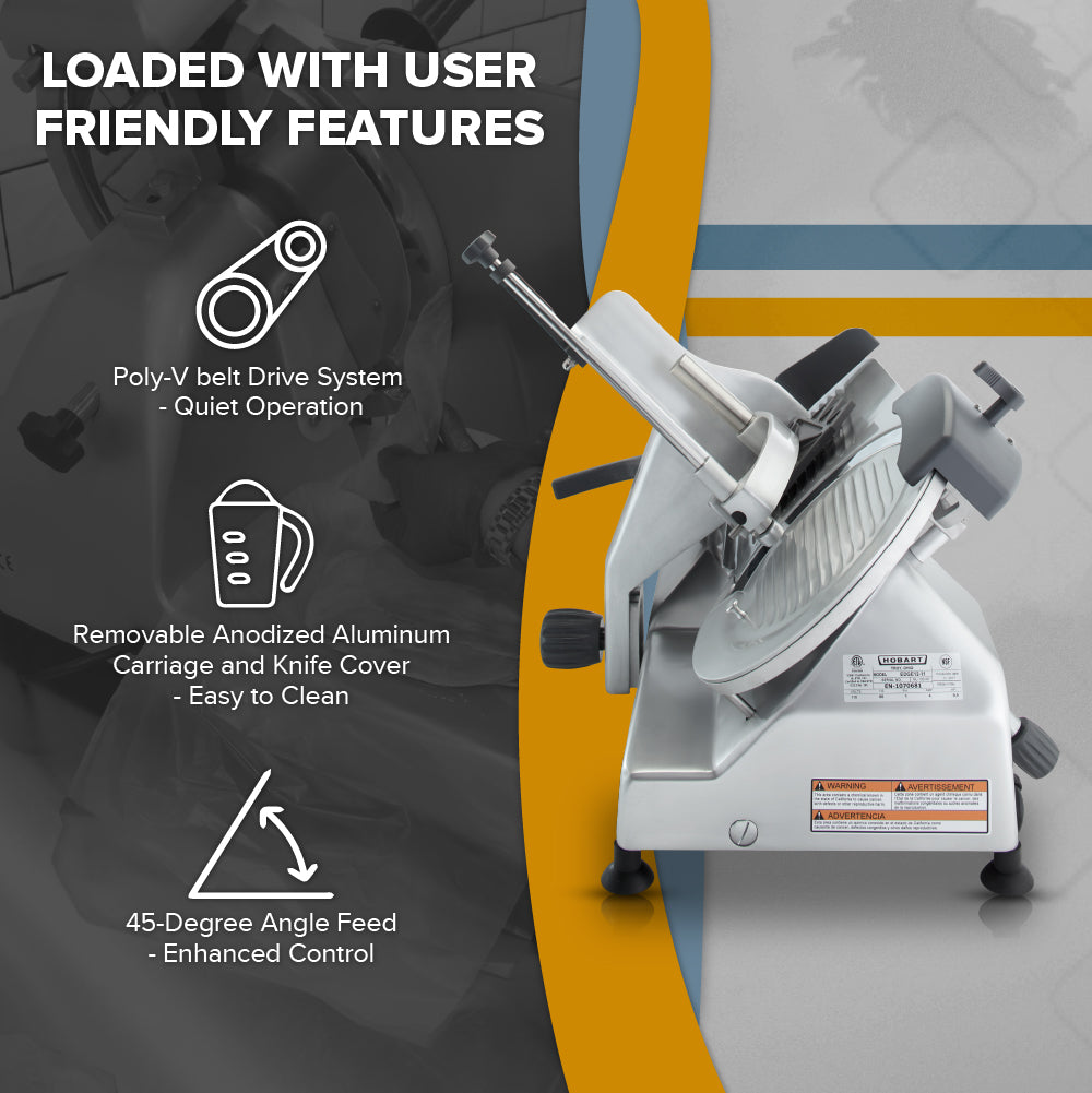 Effortlessly slice meats and cheeses with our manual meat slicer, featuring a precision-sharp 12 carbon steel knife. Perfect for creating uniform cuts every time!.