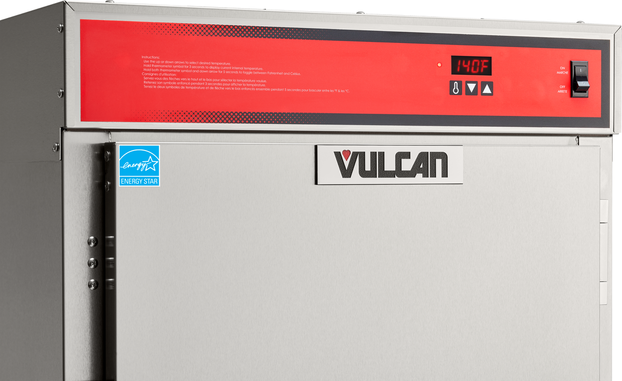 Vulcan VBP15ES_120/60/1 27 Inch Heated Cabinet Mobile with 15 Pans Capacity Stainless Steel