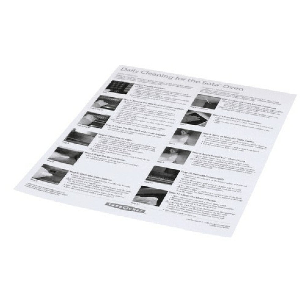 Turbochef DOC1139 Poster Daily Cleaning I1 Ove