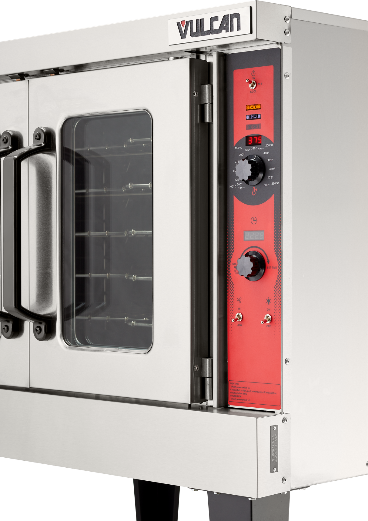 Vulcan VC5GD-QS-PLATINUM_LP 39 Inch Single-deck Gas Convection Oven with 50000 BTU