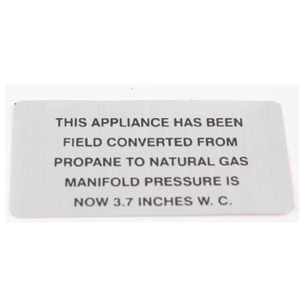 Hobart 00-421727-00003 Propane To Np Plate