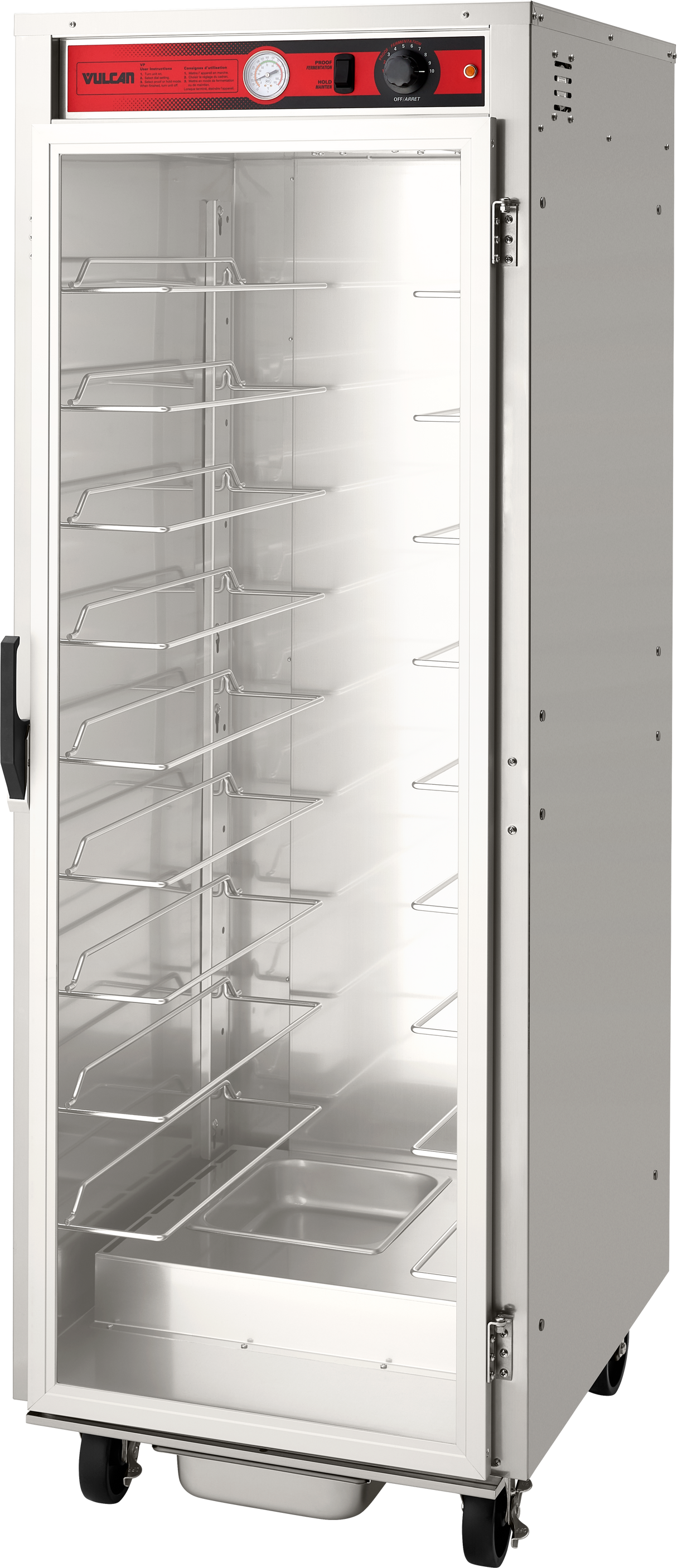Vulcan VP18 25 Inch Proofing Heated Cabinet Mobile Stainless Steel and Adjustable Tray Slides