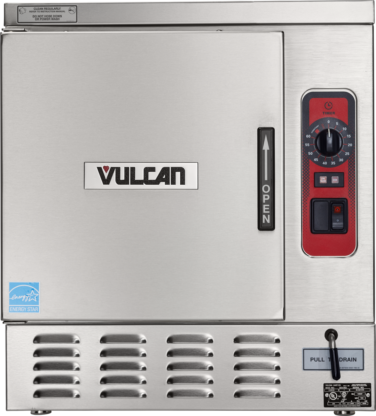Vulcan C24EO5_240/60/3 24 Inch Boilerless Electric Convection Steamer Countertop