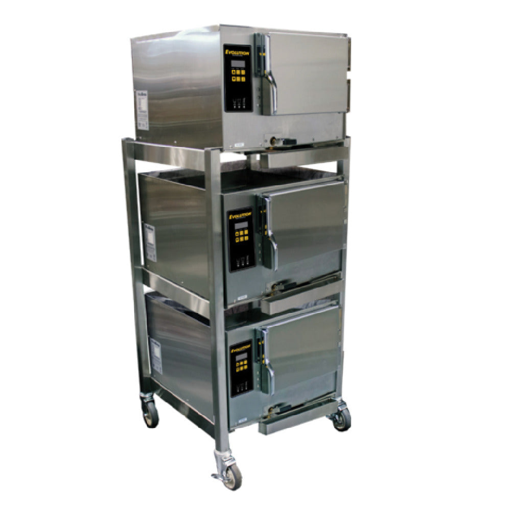AccuTemp E32081E060 TPL Three Connected Evolution™ Boilerless Convection Steamers Featuring Steam Vector Technology