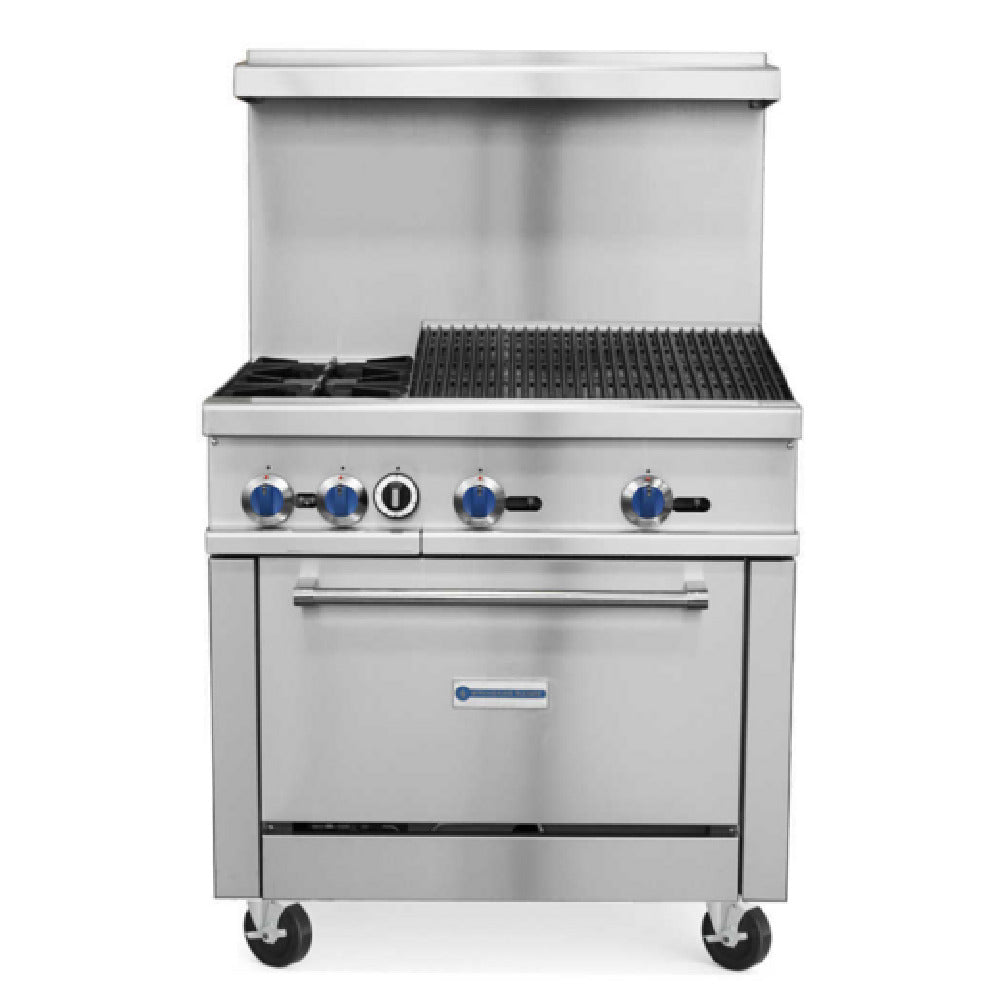 USR Brands SR-R36-24CB Standard Range Restaurant Range Natural Gas 36"W