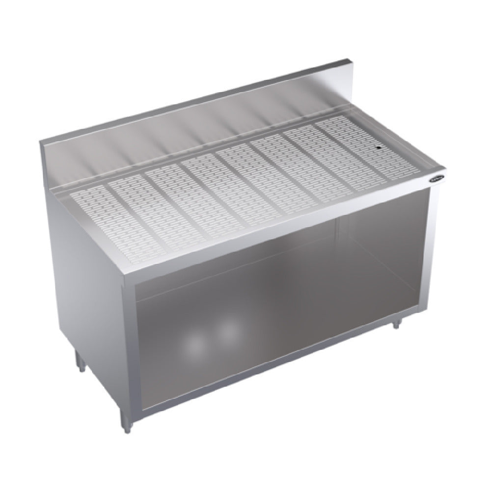 Krowne KR24-S48 Royal Series Underbar Drainboard With Open Cabinet Base 48"W X 24"D