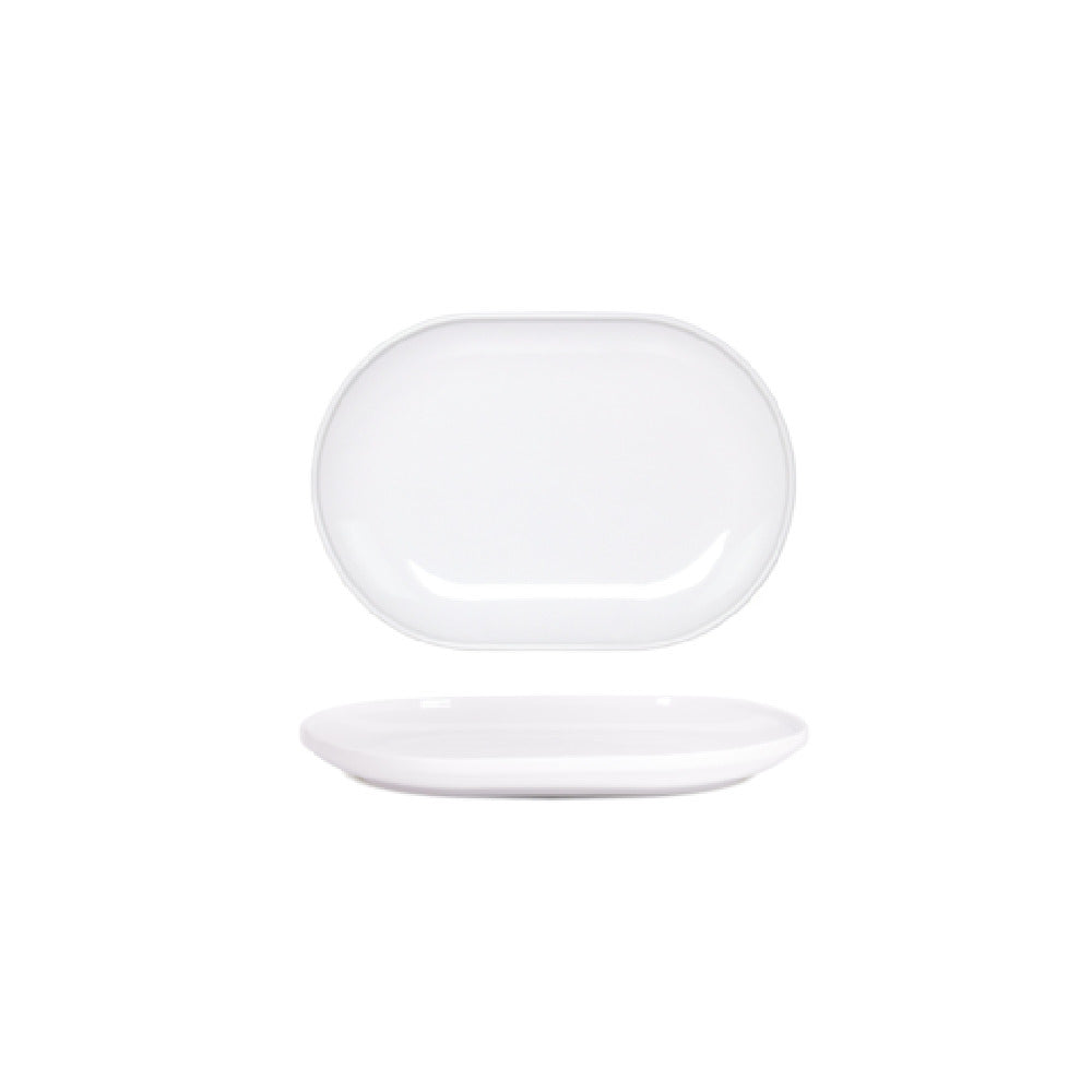 FOH DDP096WHP21 Bevel Plate 13" X 9" X 1.5"H Oval