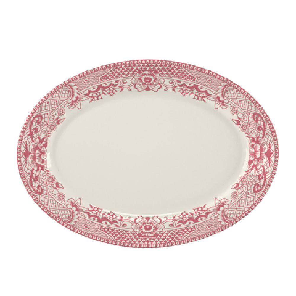 Steelite HL15763923 Rolled Edge Oval Platter 13.375" X 9.25" X 1.5" RE & NR