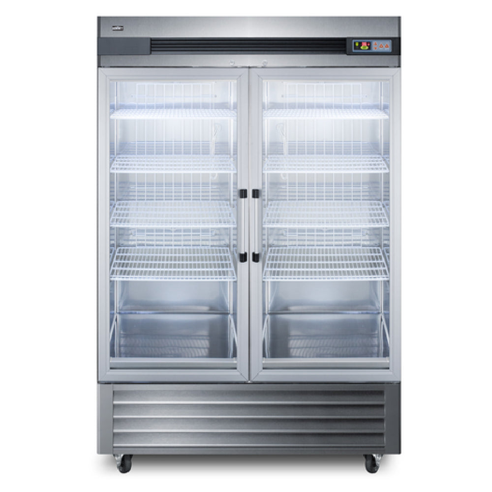 Summit SCR49SSG Refrigerator Reach-in Two-section
