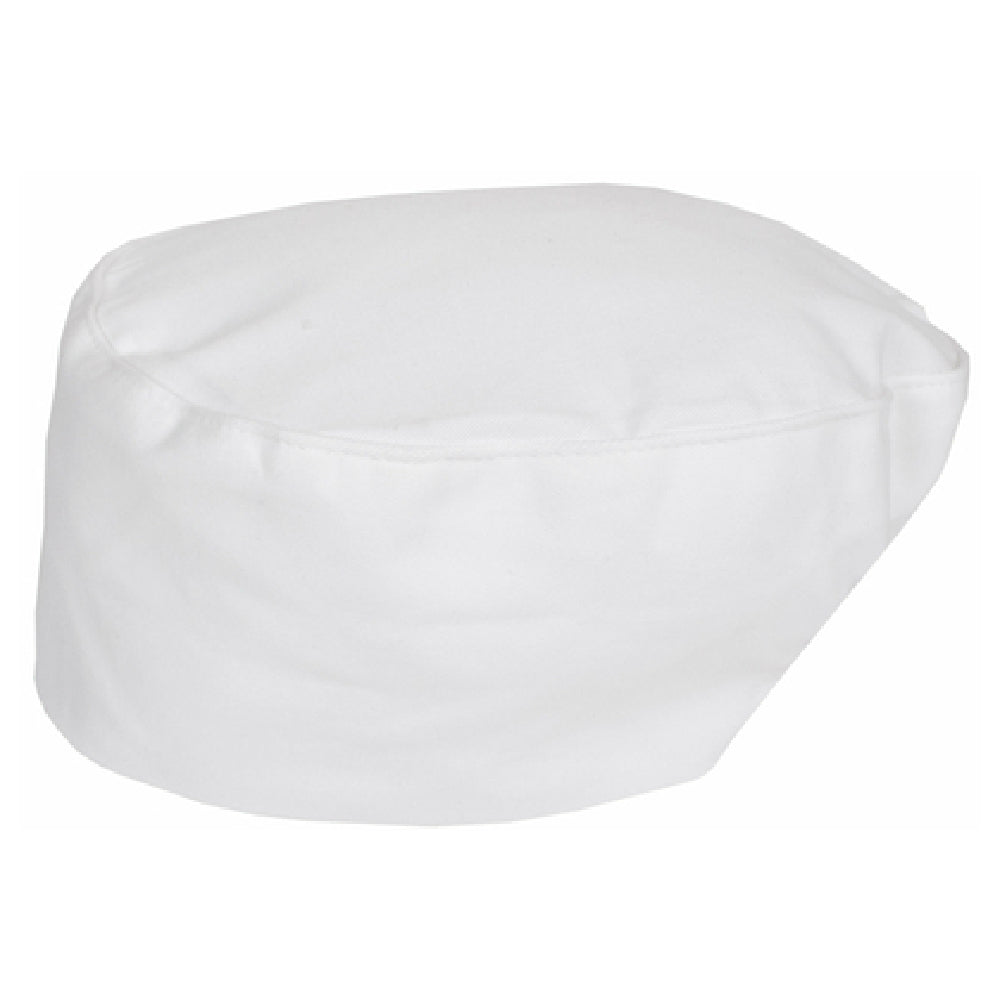 John Ritzenthaler Company CHSCWH Chef's Skull Cap Elastic Band White
