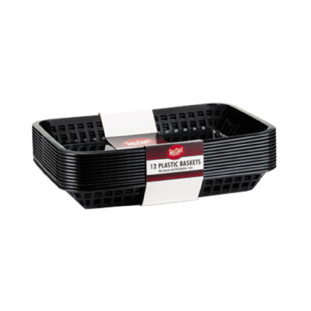 Tablecraft C1079BK Cash & Carry Más Grande Baskets 11-3/4" X 8-1/2" X 1-1/2"