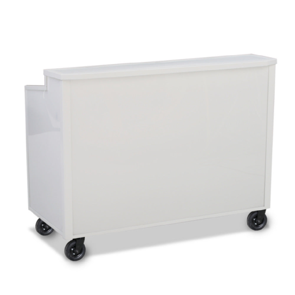 Forbes Industries 3610-5 Aurora Outdoor Mobile Bar 27-3/4"W X 62”L X 48”H