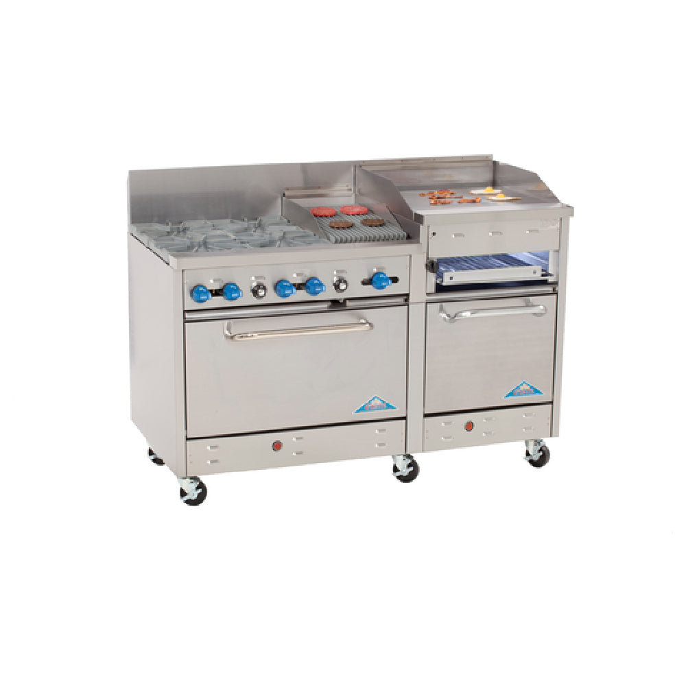 Comstock-Castle F33018-1RB-24B Range Gas 60" Wide