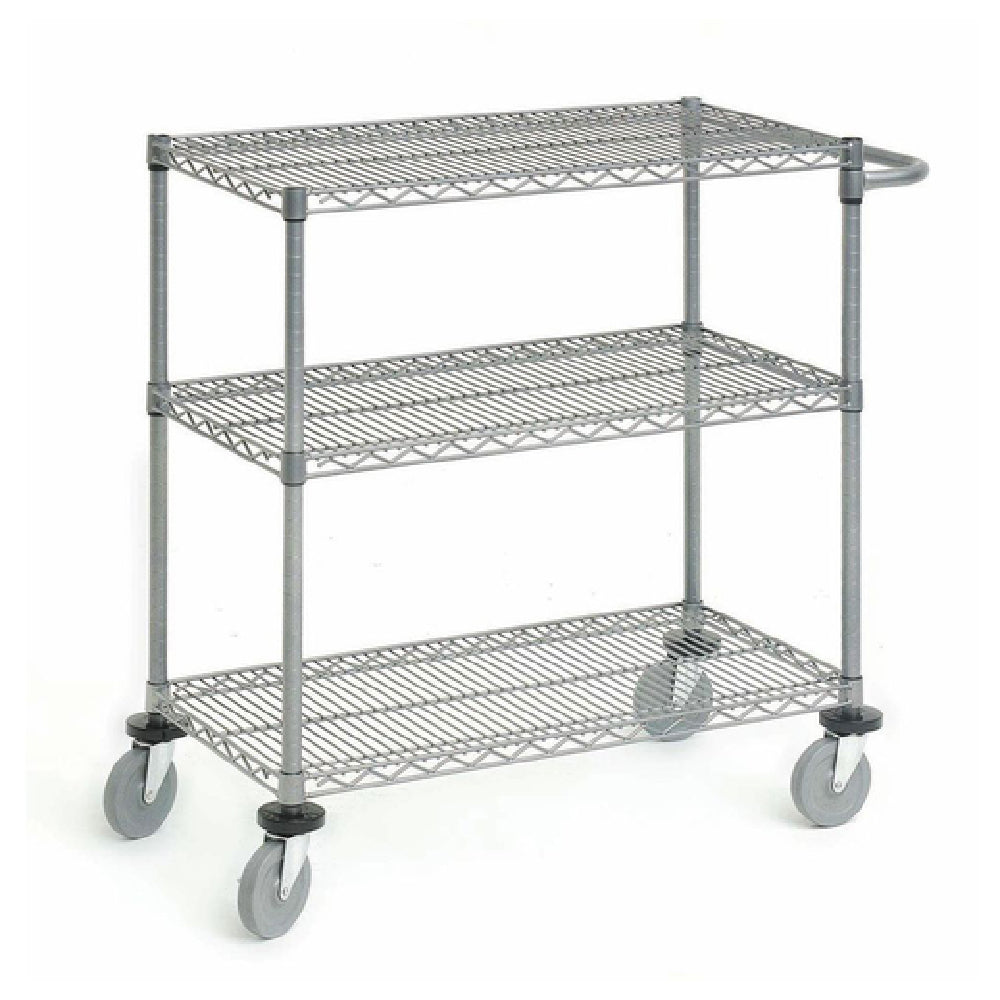 Hubert 23362 - Wire Cart, 3-shelf, 24" X 18" X 39-1/2"H