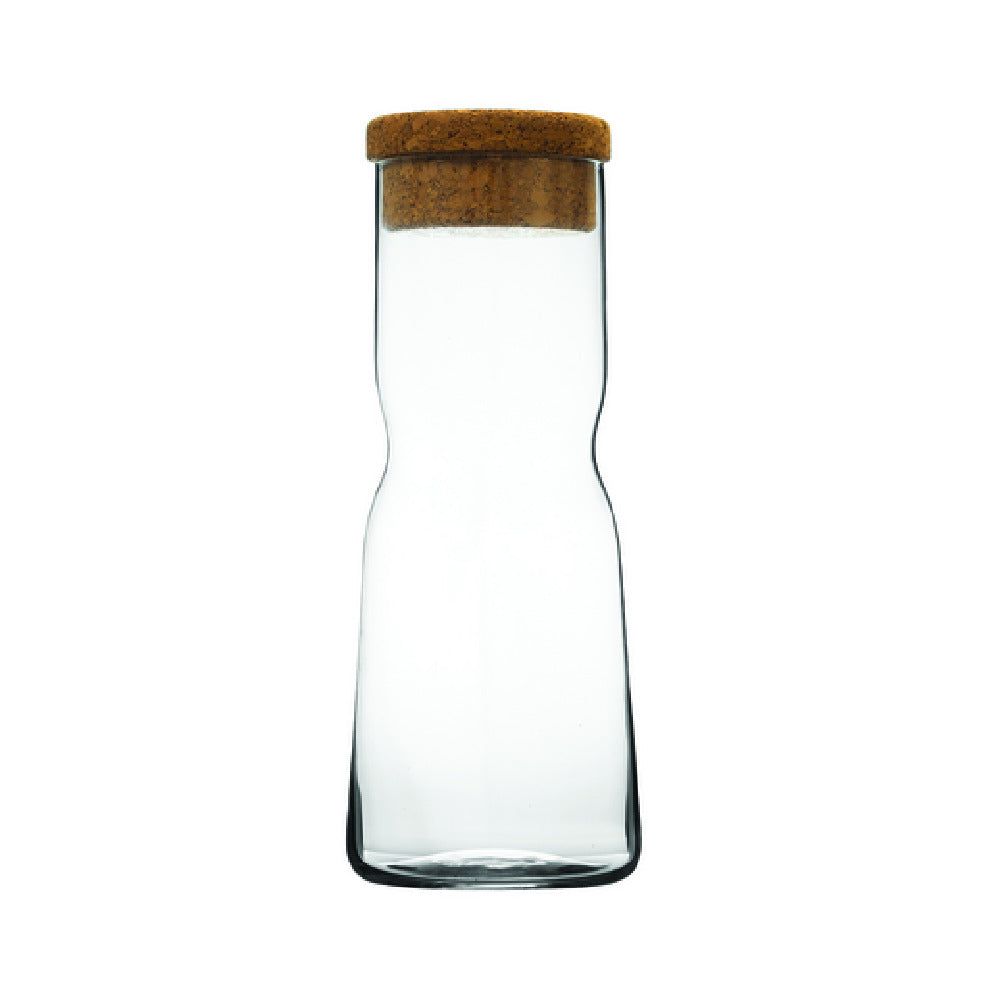 Hospitality Brands HGK20010-001 Hospitality Brands S-Line Carafe 33.8 Oz. Glass (H: 10” D: 3.75)