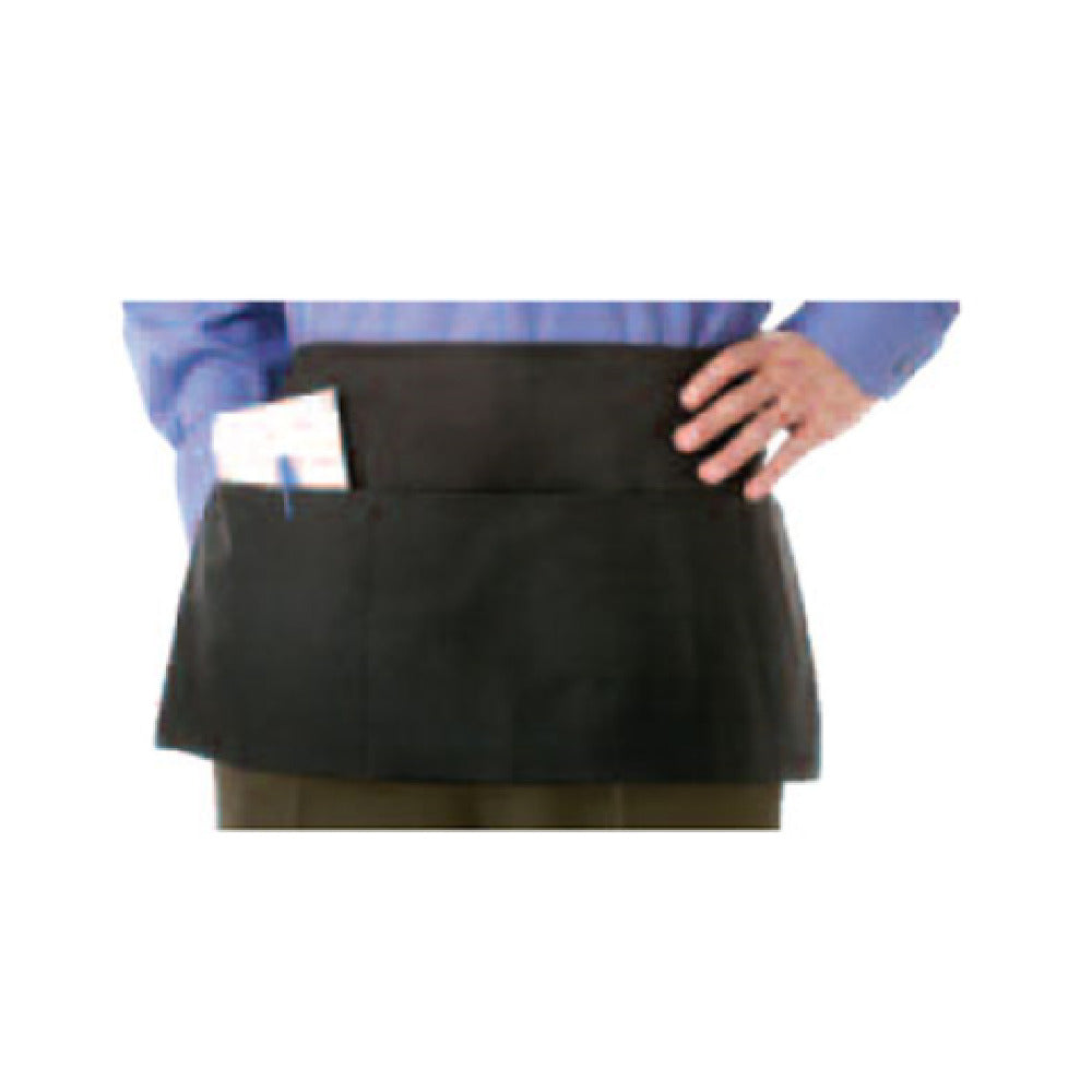 John Ritzenthaler Company 605PS-BK Chef Revival® Waist Apron 24" X 12" 3 Pockets