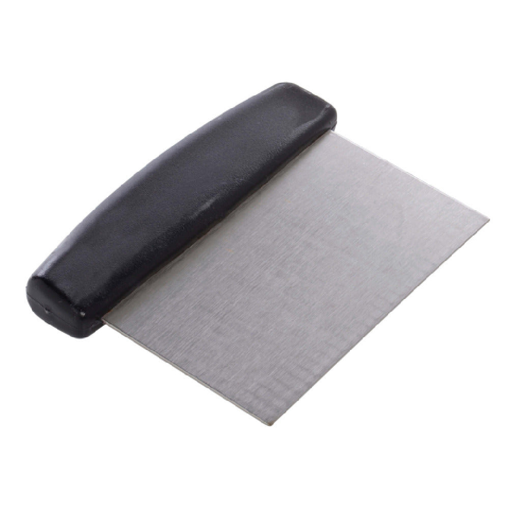 Hubert 10274 - HUBERT® Stainless Steel Dough Scraper With Black Plastic Handle - 6 1/2"L X 4 1/2"W X 1"H