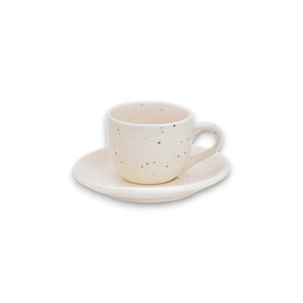 By The Earth Living CM075 Tea Cup & Saucer 5.5" Dia. Saucer 6 Oz. Cup