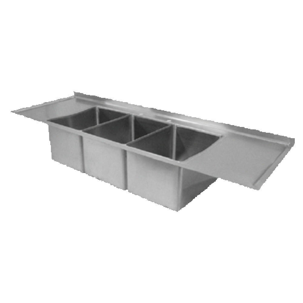 GSW USA SH12123DDN Sink Three Compartment Drop-in