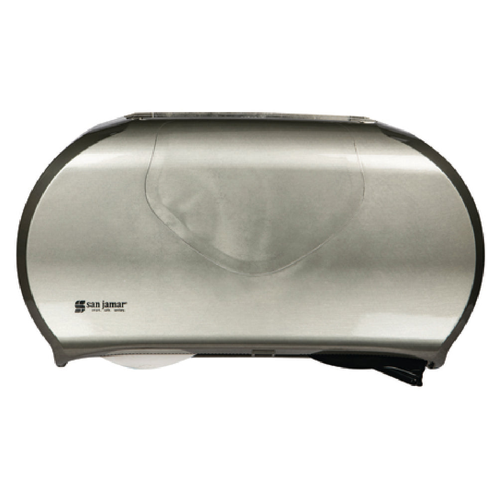 San Jamar R4070SS Summit Twin Bath Tissue Dispenser 20-1/4"W X 11-9/10"D X 5-7/8"H