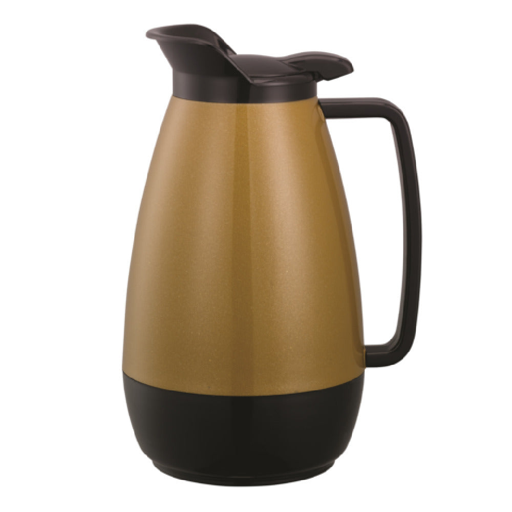 Service Ideas TS101KB Service Ideas Thermo-Serv® Server Foam Insulated 1 Liter Gold & Black