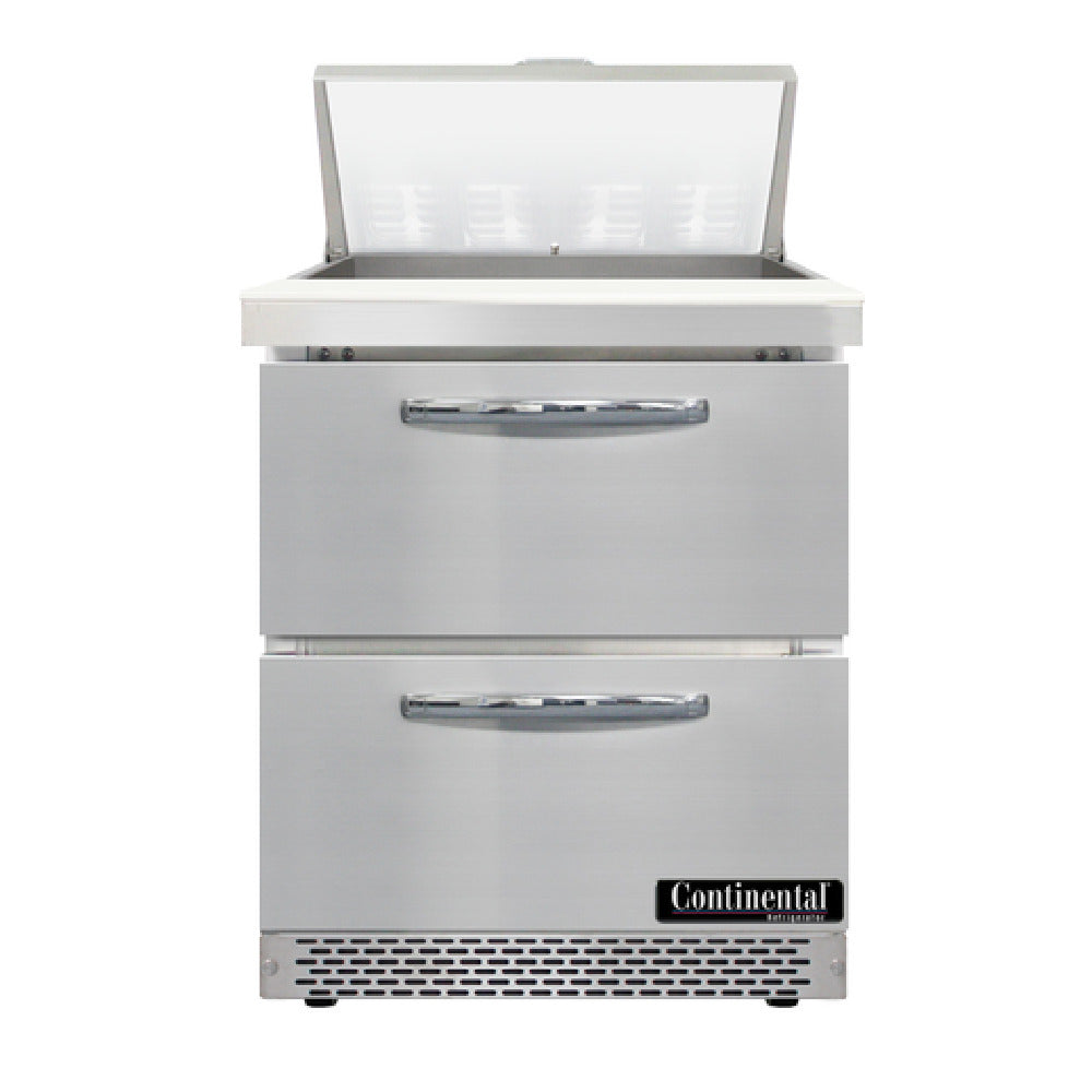 Continental Refrigerator D27N8-FB-D Designer Line Sandwich Unit Front Breather