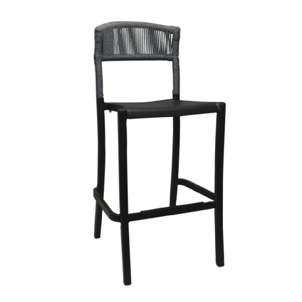 Grosfillex UT872017 - Tahoe Barstool, Rope Weave Design, Bar-height Level