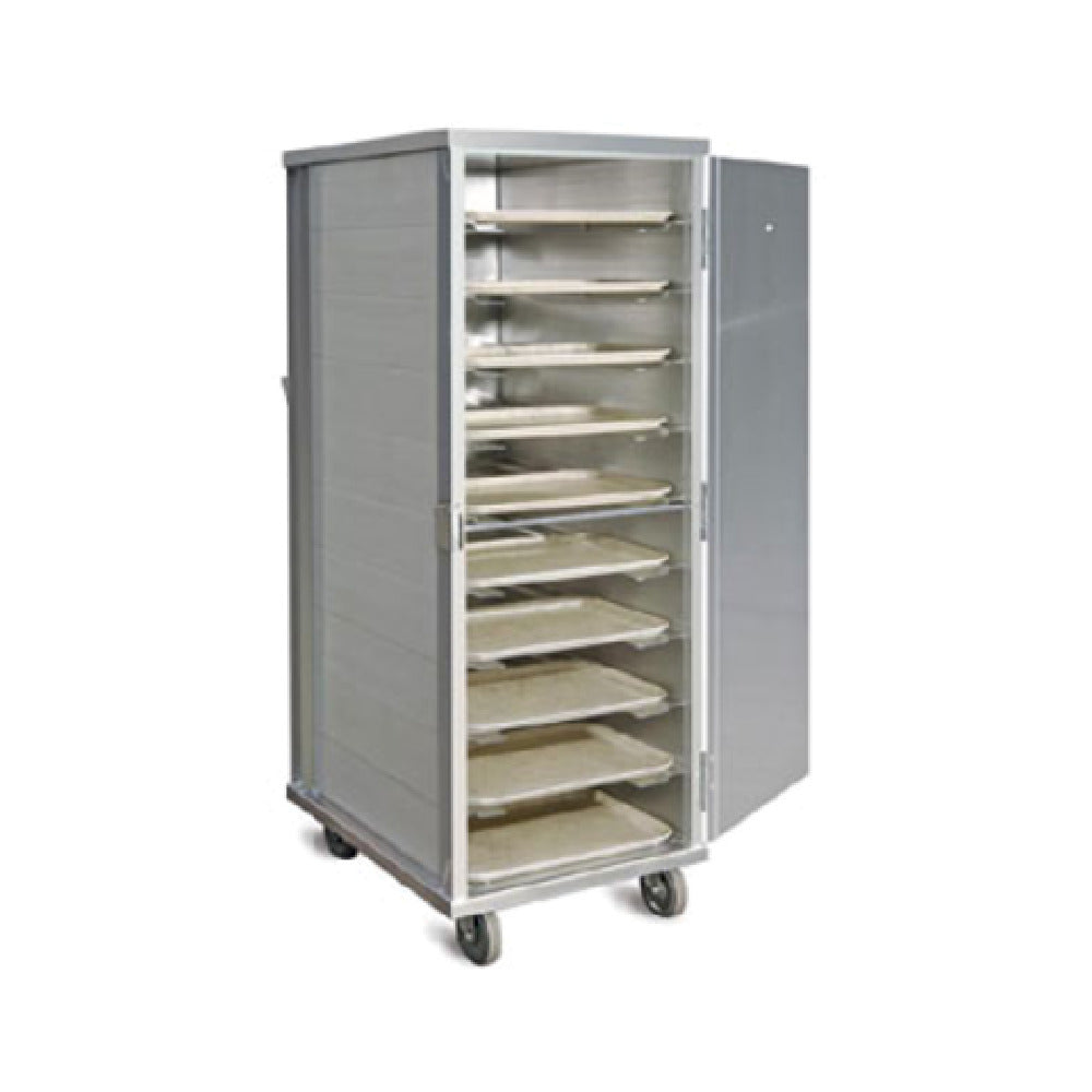 Piper Products AD-6S - Enclosed Tray Delivery Cart, Aluminum, (1) 270° Swing Door With Side Latch