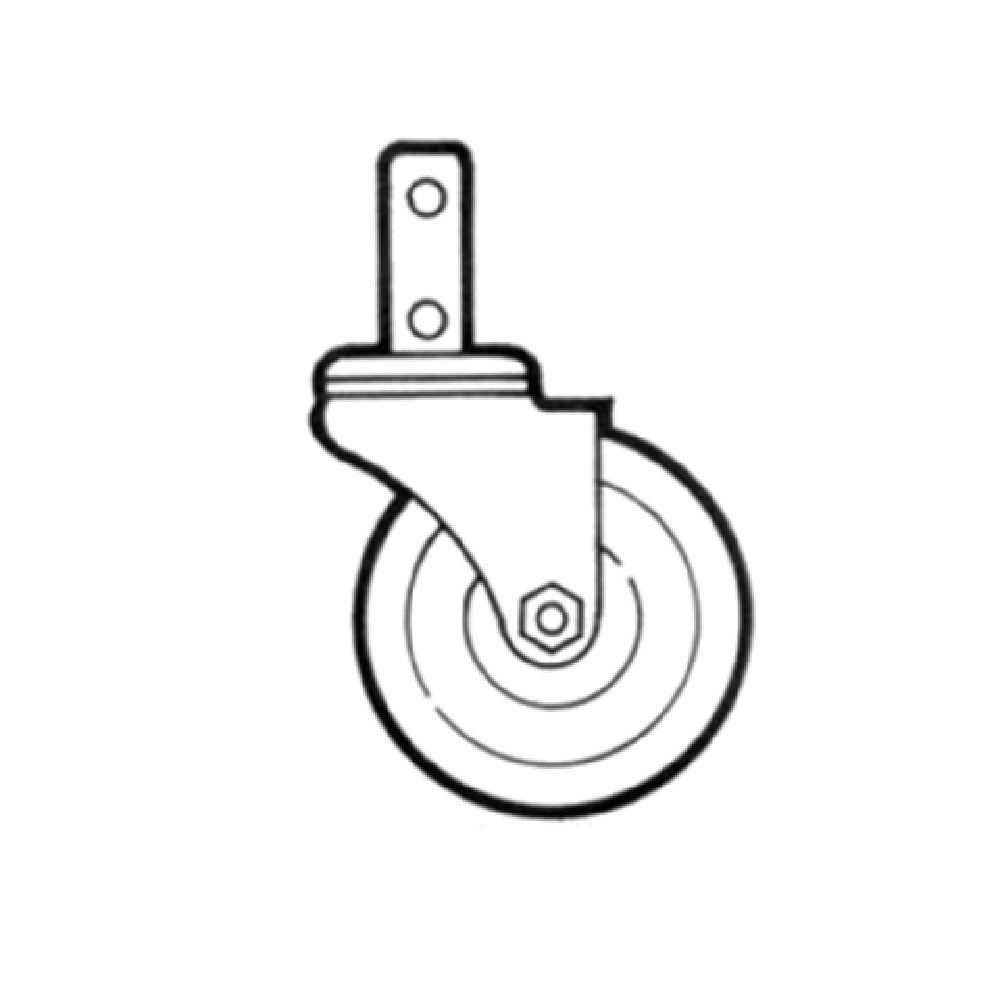 Channel CSS45PU Accessories Caster Replacement Stem Square