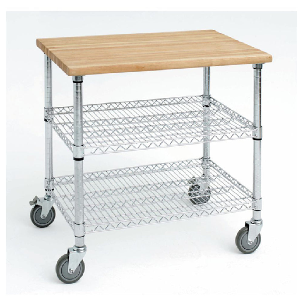 Hubert 11755 - Kitchen Cart, 3-shelf, 38" X 26" X 39-1/2"H