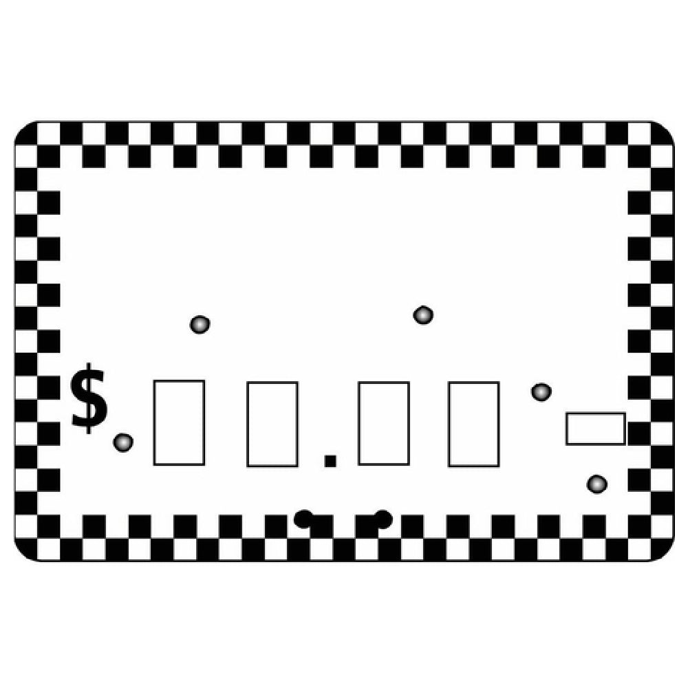 Hubert 82415 - Deli Dial Tag, 4" X 2-1/2", Rectangular