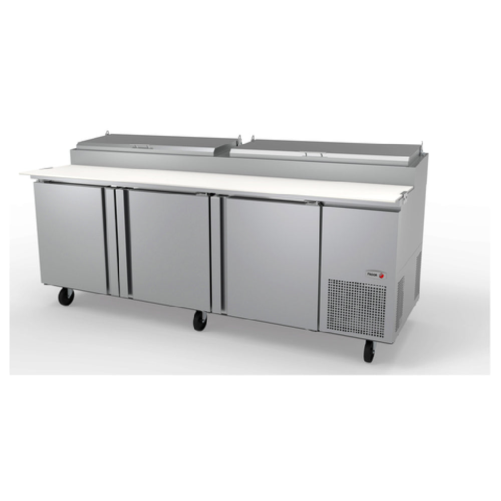 Fagor Refrigeration FPT-93 19054684 Refrigerated Pizza Prep Table 93"W 26.5 Cu.ft. Capacity