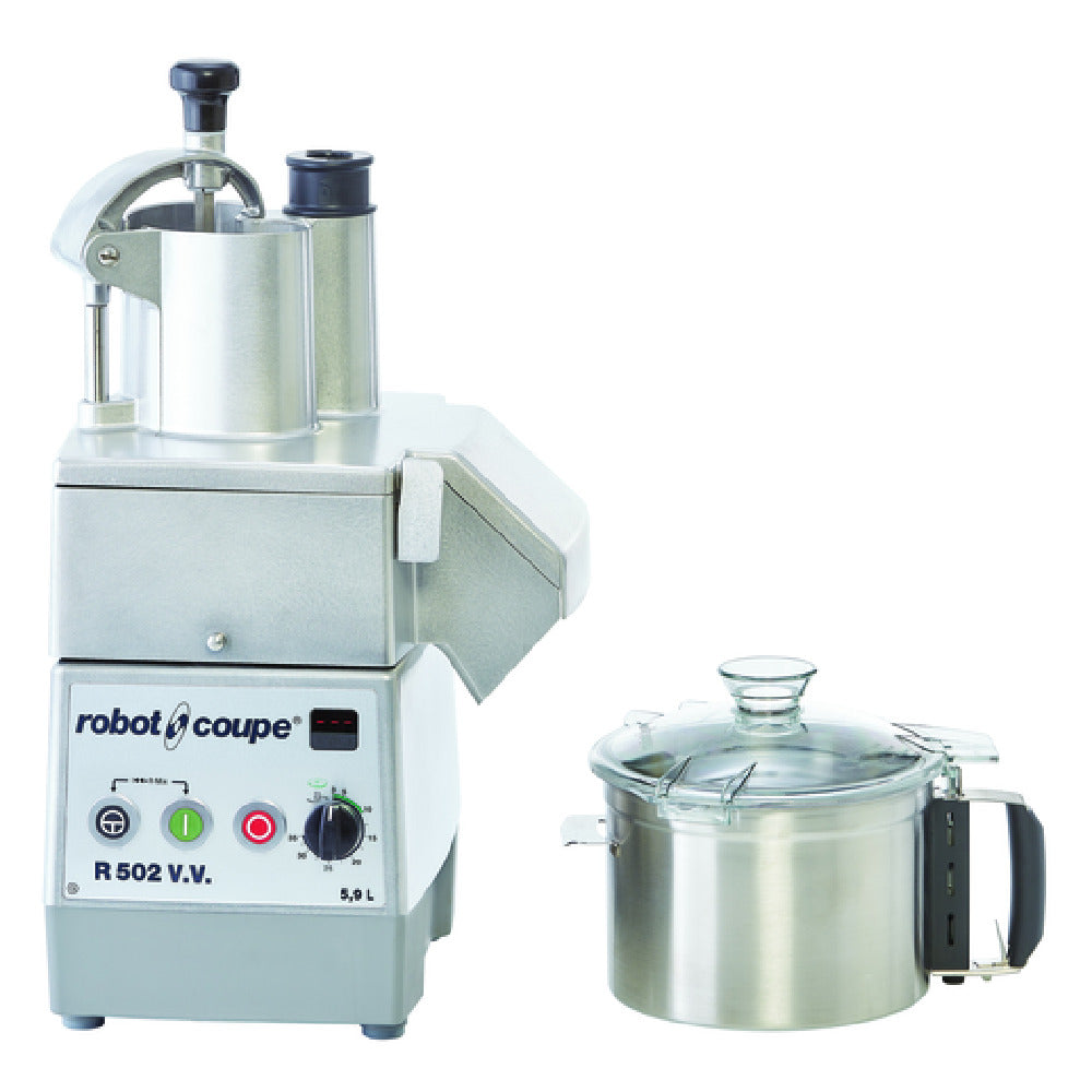 Robot Coupe R502VV Combination Food Processor 5.9 Liter Stainless Steel Bowl With Handle
