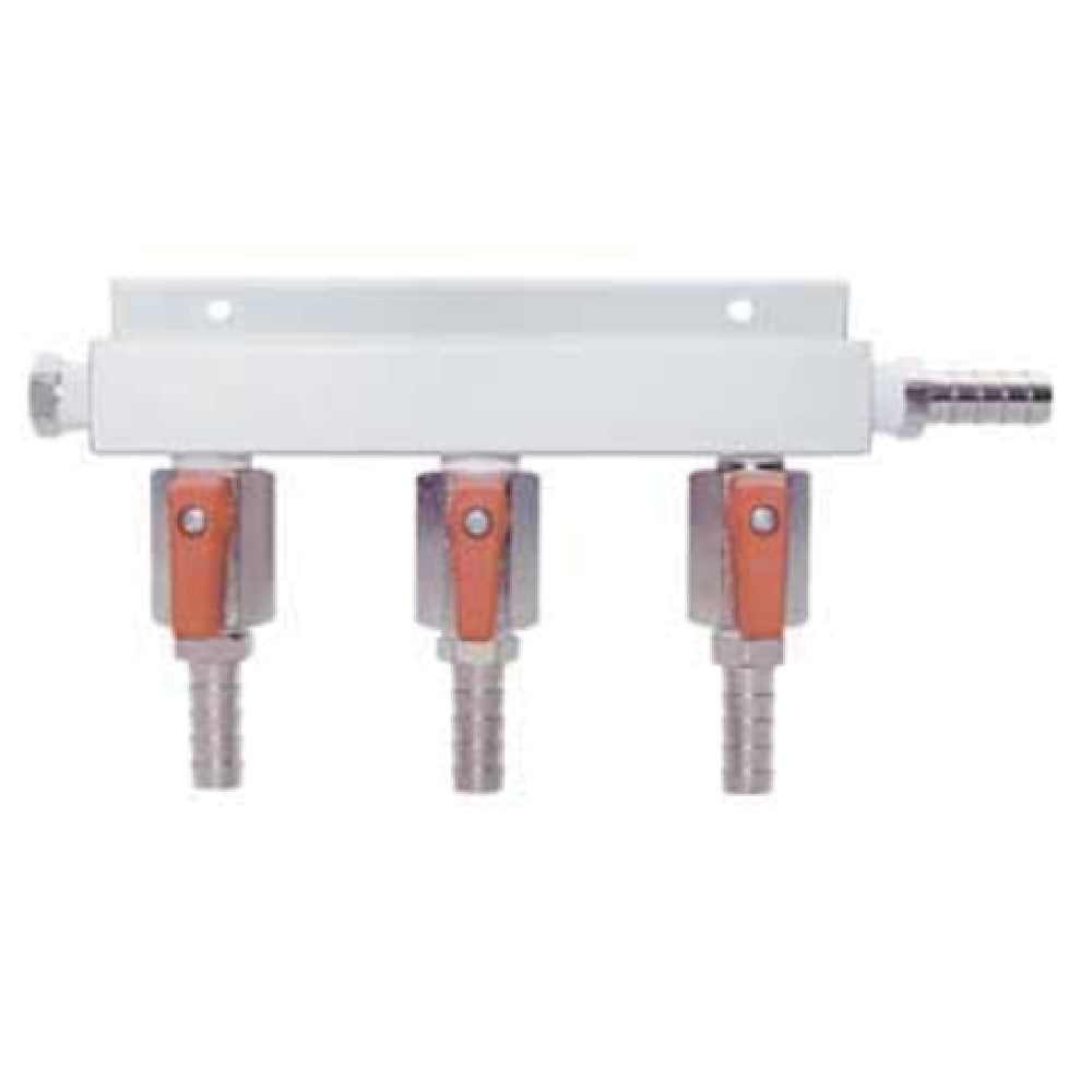 Micro Matic 751-018 Gas Distributor Manifold 3-way 45° One Piece