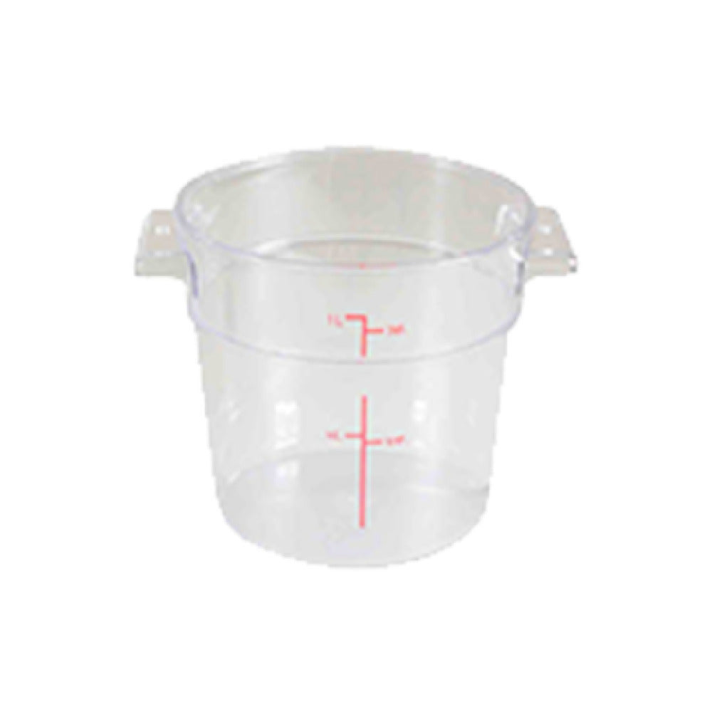 Thunder Group PLRFT301PC Food Storage Container 1 Quart Round