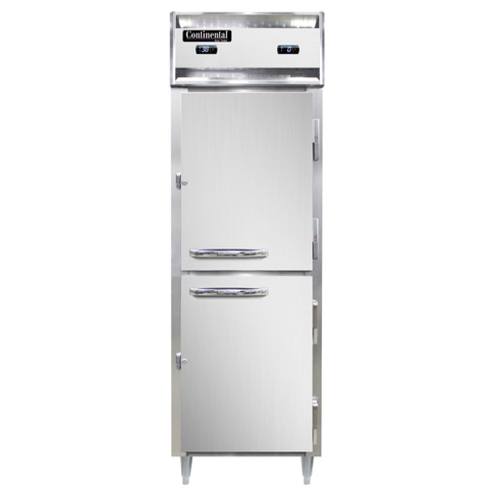 Continental Refrigerator D1RFSNSSHD Designer Line Refrigerator/Freezer Reach-in