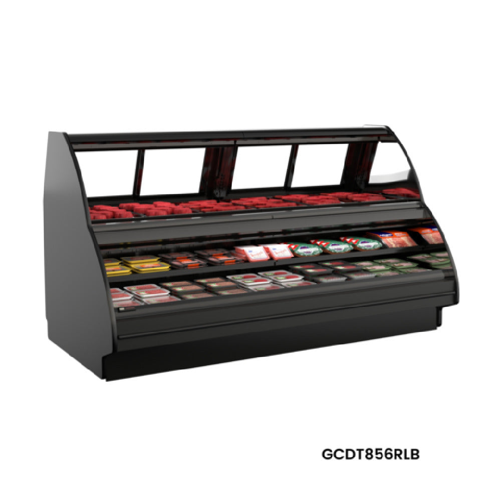 Structural Concepts GCDT856RLB - Fusion® Refrigerated Service Over Self-Service Combination Case