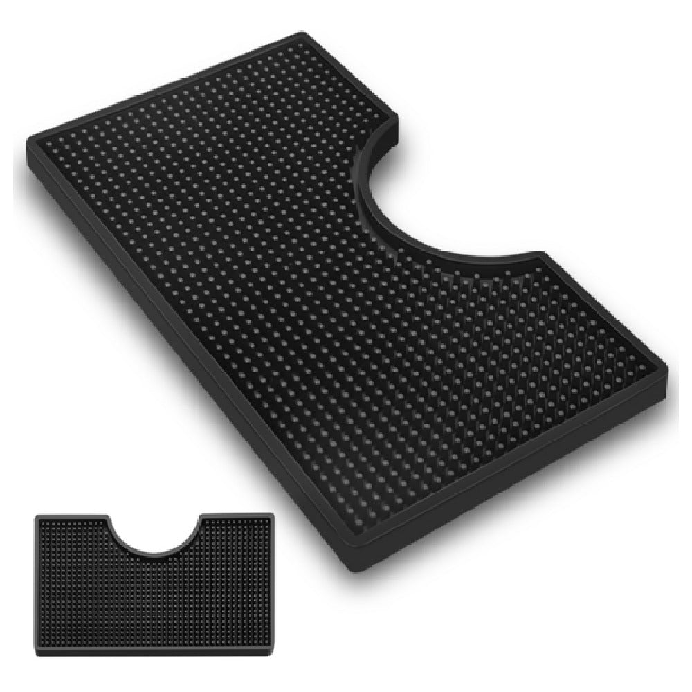 Spill-Stop 165-02 Draft Beer Drip Tray Mat 12" X 7" 4-1/2" Dia. Cutout To Fit Beer Draft Faucet